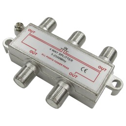 1 pcs - RS PRO F Connector/F Connector RF Splitter F Socket to 4 x F Socket