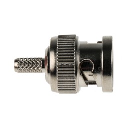 1 pcs - RS PRO, Plug Cable Mount BNC Connector, 75Ω, Crimp Termination, Straight Body