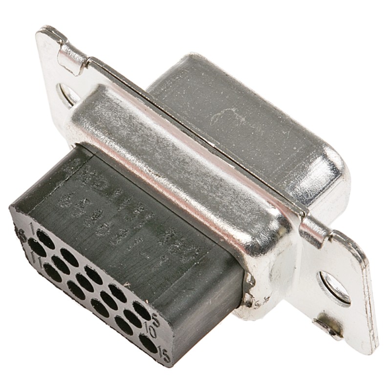 1 pcs - TE Connectivity Amplimite HDP-22 15 Way Cable Mount D-sub Connector Socket