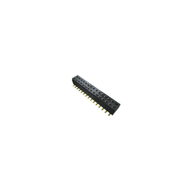 46 pcs - Samtec CLM Series Straight Surface Mount PCB Socket, 24-Contact, 2-Row, 1mm Pitch, Solder Termination