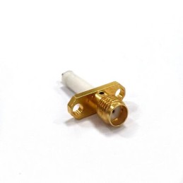 1 pcs - RS PRO, jack Flange Mount SMA Connector, 50Ω, Solder Termination, Straight Body