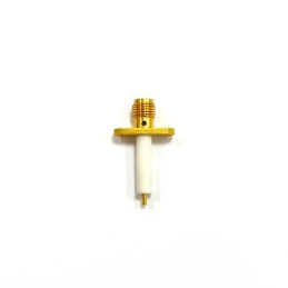 1 pcs - RS PRO, jack Flange Mount SMA Connector, 50Ω, Solder Termination, Straight Body