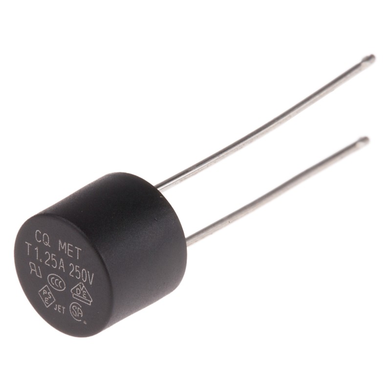 10 pcs - RS PROPC Board Non Resettable Fuse, Radial 1.25A, 250V