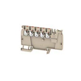 1 pcs - Weidmuller A Series Beige DIN Rail Terminal Block, 2.5mm², Single-Level, Push In Termination