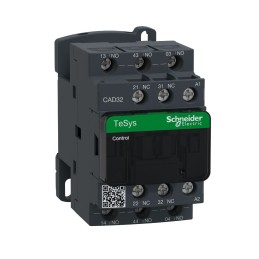 1 pcs - Schneider Electric Control Relay 3 NO + 2 NC, 10 A Contact Rating, 5.4 W, 127 V, TeSys