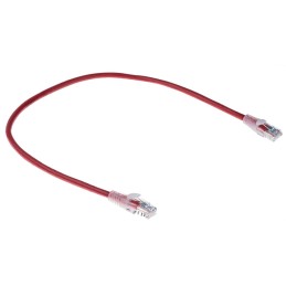 1 pcs - RS PRO Cat5e Male RJ45 to Male RJ45 Ethernet Cable, U/UTP, Red PVC Sheath, 0.5m