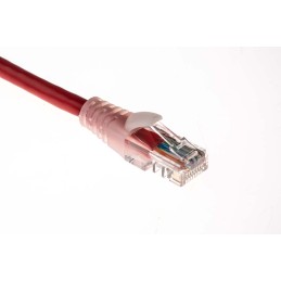 1 pcs - RS PRO Cat5e Male RJ45 to Male RJ45 Ethernet Cable, U/UTP, Red PVC Sheath, 0.5m