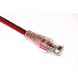 1 pcs - RS PRO Cat5e Male RJ45 to Male RJ45 Ethernet Cable, U/UTP, Red PVC Sheath, 0.5m