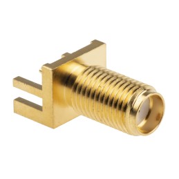 1 pcs - RS PRO, jack Edge Mount SMA Connector, 50Ω, Solder Termination, Straight Body