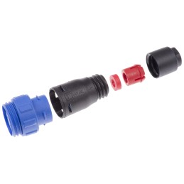 1 pcs - Bulgin Circular Connector, 4 Contacts, Cable Mount, Miniature Connector, Socket, Female, IP68, Buccaneer 400 Series