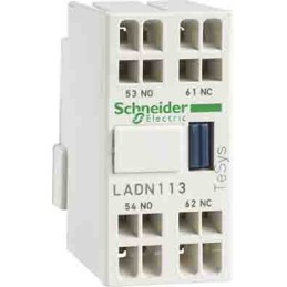 1 pcs - Schneider Electric Auxiliary Contact Block, 2NC, DIN Rail Mount, TeSys