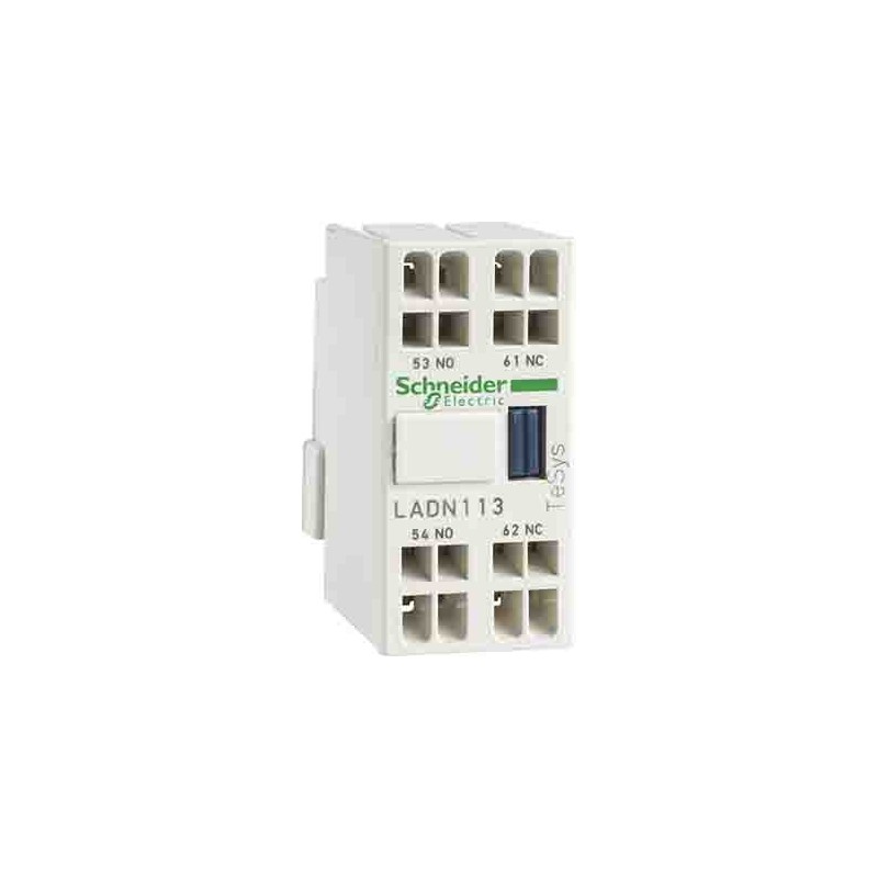 1 pcs - Schneider Electric Auxiliary Contact Block, 2NC, DIN Rail Mount, TeSys