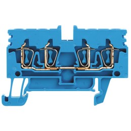10 pcs - Weidmüller Z Series Blue Feed Through Terminal Block, 0.5 - 4mm², Single-Level, Clamp Termination