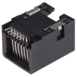 1 pcs - Molex 44144 Series Female RJ11 Connector, Surface Mount