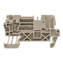 10 pcs - Weidmuller Z Series Dark Beige Feed Through Terminal Block, Single-Level, Clamp Termination