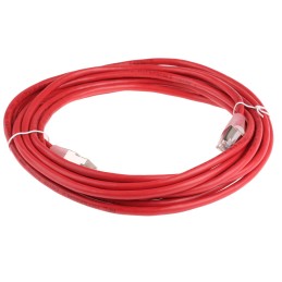 1 pcs - RS PRO Cat5e Male RJ45 to Male RJ45 Ethernet Cable, F/UTP, Red PVC Sheath, 5m