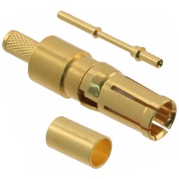 1 pcs - HARTING, D-Sub Mixed Series, Female Crimp D-Sub Connector Coaxial Contact, Gold Coaxial, 30 AWG - 24 AWG