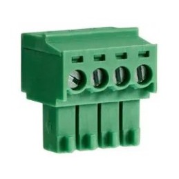 1 pcs - RS PRO 3.5mm Pitch 4 Way Pluggable Terminal Block, Plug, Through Hole, Screw Termination