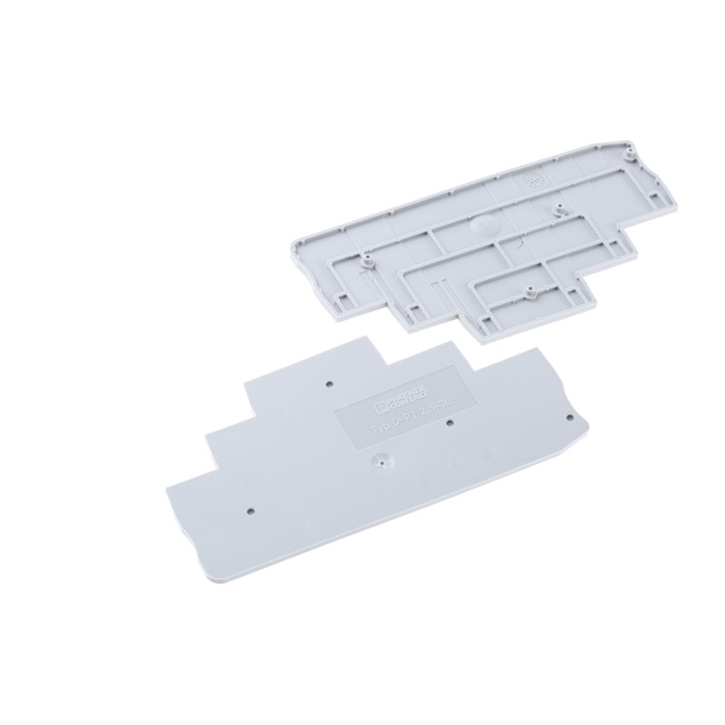 10 pcs - Phoenix Contact D-PT 2.5-3L Series End Cover for Use with DIN Rail Terminal Blocks