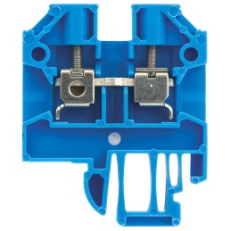 10 pcs - Weidmuller SAK Series Blue Feed Through Terminal Block, 2.5mm²