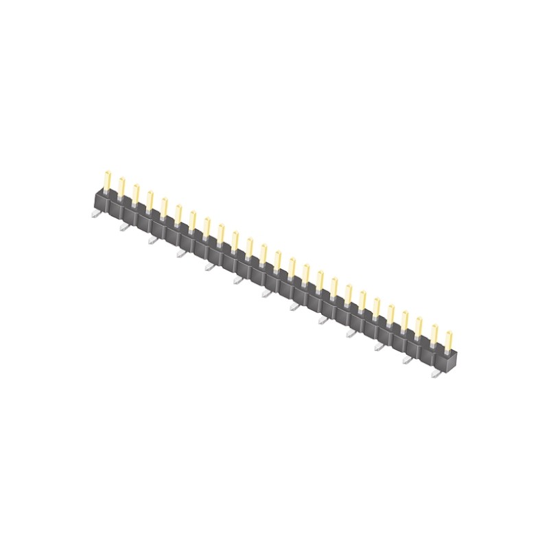 1 pcs - Samtec TSM Series Straight Surface Mount Pin Header, 25 Contact(s), 2.54mm Pitch, 1 Row(s), Unshrouded