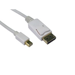 1 pcs - RS PRO Male Mini DisplayPort to Male DisplayPort, PVC Cable, 1080p, 5m