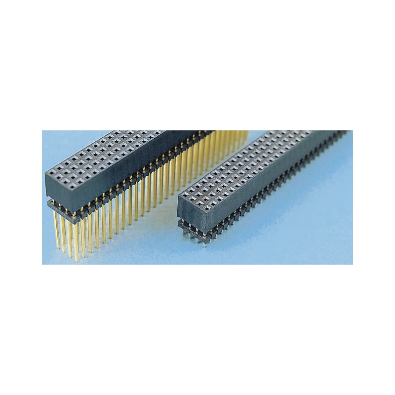 1 pcs - Samtec ESQT Series Straight Through Hole Mount PCB Socket, 120-Contact, 4-Row, 2mm Pitch, Solder Termination