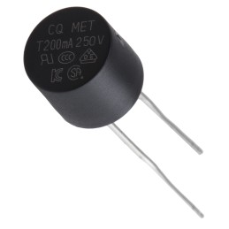 10 pcs - RS PROPC Board Non Resettable Fuse, Radial 200mA, 250V