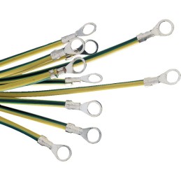 10 pcs - Schneider Electric Earthing Cable, 6.4 mm, 220mm