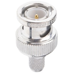 1 pcs - Rosenberger BNC Series, Plug Cable Mount BNC Connector, 75Ω, Crimp Termination, Straight Body