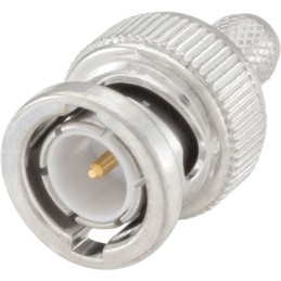 1 pcs - Rosenberger BNC Series, Plug Cable Mount BNC Connector, 75Ω, Crimp Termination, Straight Body