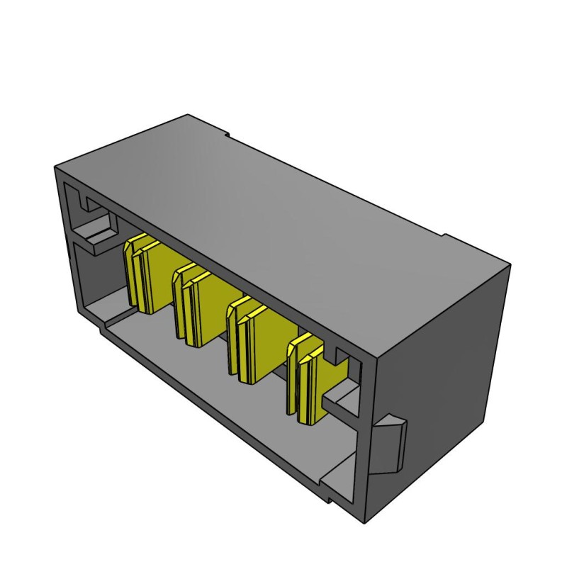 1 pcs - Samtec MPT Series Vertical PCB Header, 4 Contact(s), 5.0mm Pitch, 1 Row(s), Shrouded