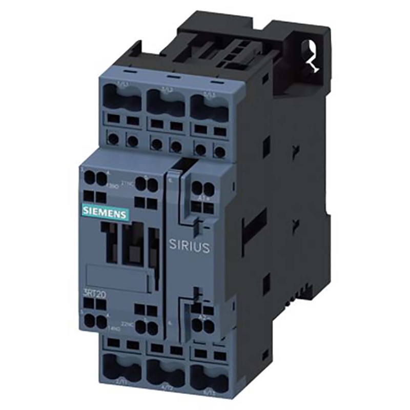1 pcs - Siemens Reversing Contactor, 24 V dc Coil, 3-Pole, 32 A, 15 kW, 1NO + 1NC
