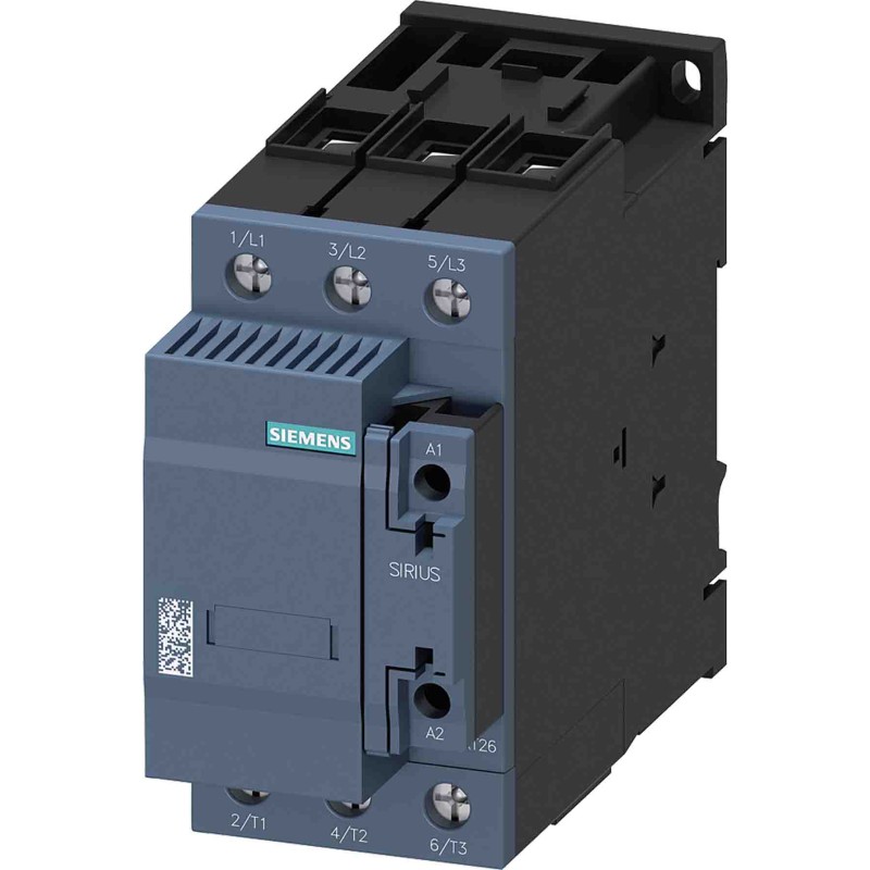 1 pcs - Siemens Contactor, 230 V ac Coil, 3-Pole, 72.2 A, 1NO + 1NC
