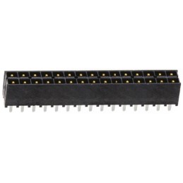 1 pcs - Samtec IPT1 Series Straight Through Hole PCB Header, 30 Contact(s), 2.54mm Pitch, 2 Row(s), Shrouded