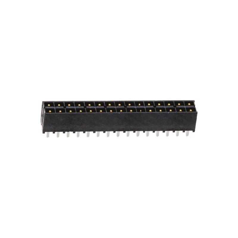 1 pcs - Samtec IPT1 Series Straight Through Hole PCB Header, 30 Contact(s), 2.54mm Pitch, 2 Row(s), Shrouded