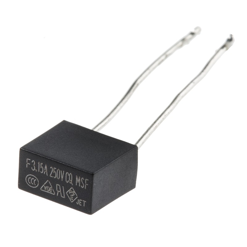 10 pcs - RS PROPC Board Non Resettable Fuse, Radial 3.15A, 250V