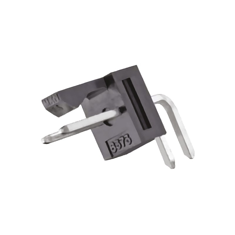 10 pcs - Molex KK 254 Series Right Angle Through Hole Pin Header, 2 Contact(s), 2.54mm Pitch, 1 Row(s), Unshrouded