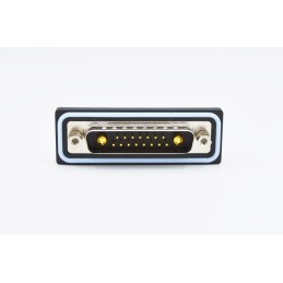 1 pcs - Norcomp CDF 25 Way Vertical Solder D-sub Connector Plug, 2.77mm Pitch, with 4-40 Boardlocks