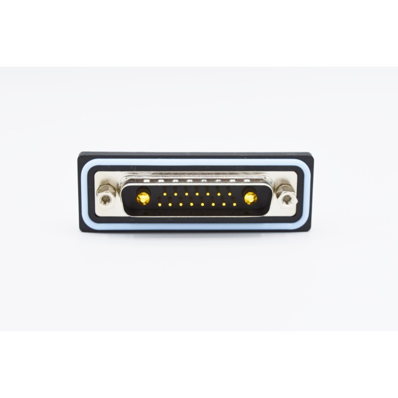 1 pcs - Norcomp CDF 25 Way Vertical Solder D-sub Connector Plug, 2.77mm Pitch, with 4-40 Boardlocks