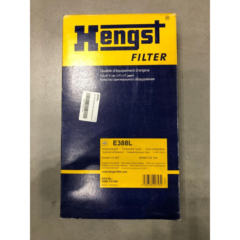 Air filter e388l hen hengst filters