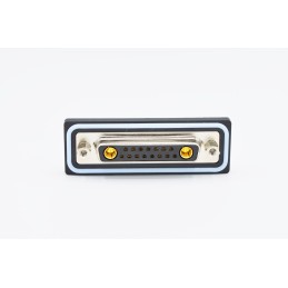 1 pcs - Norcomp CDF 25 Way Right Angle Solder D-sub Connector Socket, 2.77mm Pitch, with 4-40 Boardlocks