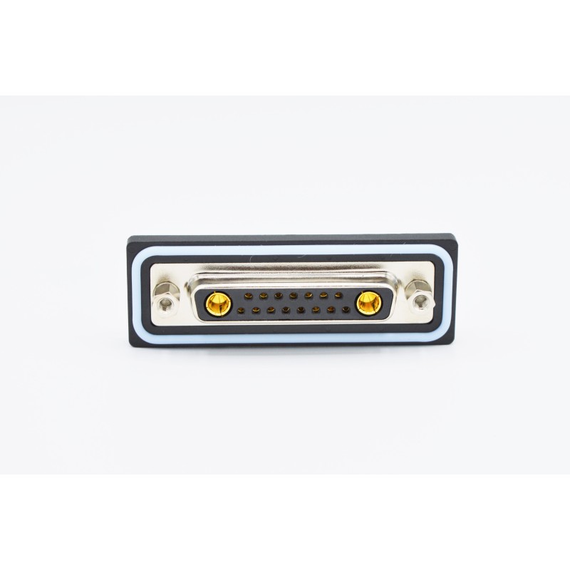 1 pcs - Norcomp CDF 25 Way Right Angle Solder D-sub Connector Socket, 2.77mm Pitch, with 4-40 Boardlocks