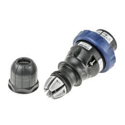1 pcs - Scame IP66 Blue Cable Mount 2P + E Power Connector Plug ATEX, IECEx, Rated At 32A, 200 - 250 V