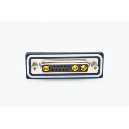 1 pcs - Norcomp CDF 25 Way Solder D-sub Connector Socket, 2.77mm Pitch, with 4-40 Screw Locks