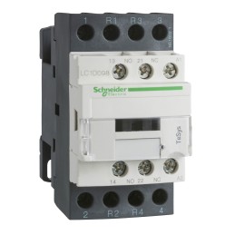 1 pcs - Schneider Electric Contactor, 42 V ac Coil, 4-Pole, 40 A, 1NC + 1NO