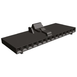 1 pcs - TE Connectivity, AMPMODU MTE Female Connector Housing, 2.54mm Pitch, 14 Way, 1 Row