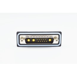 1 pcs - Norcomp CDF 25 Way Vertical Solder D-sub Connector Plug, 2.77mm Pitch, with 4-40 Screw Locks