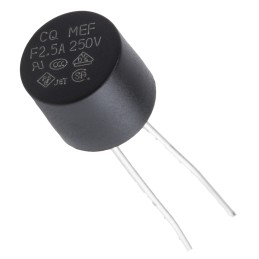 10 pcs - RS PROPC Board Non Resettable Fuse, Radial 2.5A, 250V ac