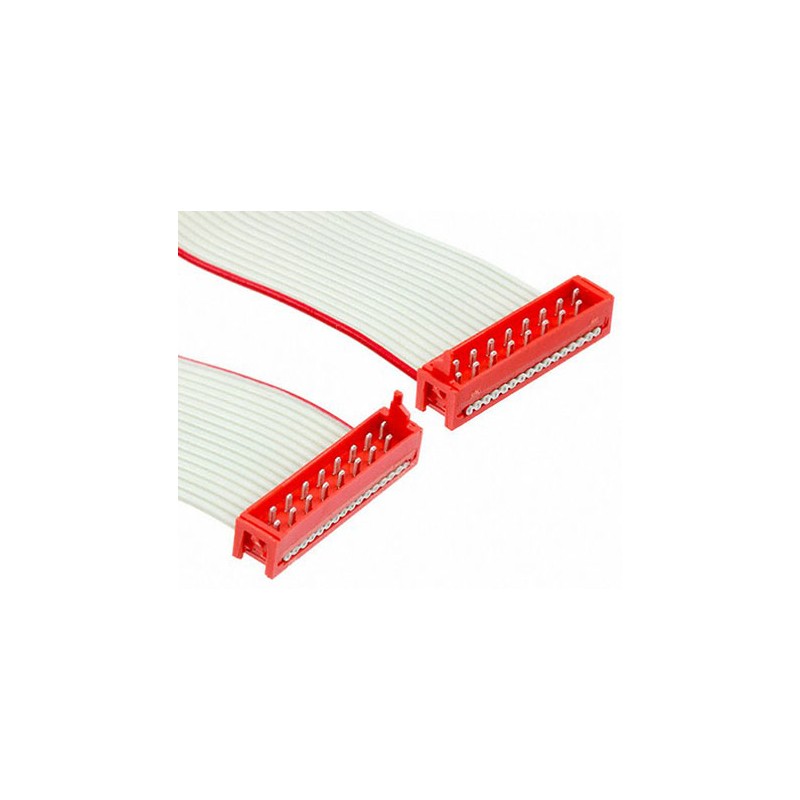 1 pcs - TE Connectivity Micro-MaTch Series Flat Ribbon Cable, 16-Way, 1.27mm Pitch, 200.5mm Length, Micro-MaTch IDC to